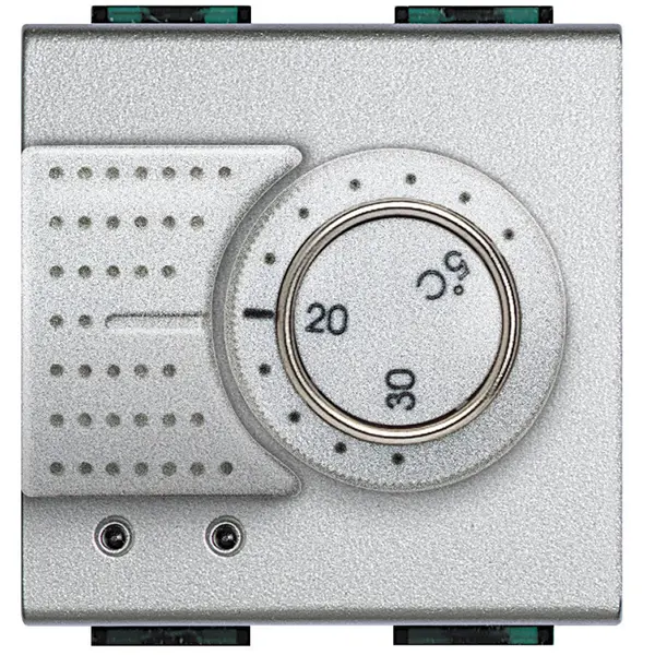Termostat electronic de camera Bticino Living Light NT4441, argintiu