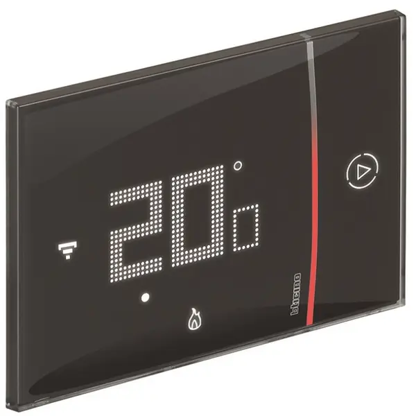 Termostat inteligent cu Netatmo Bticino Living Now XG8002, negru