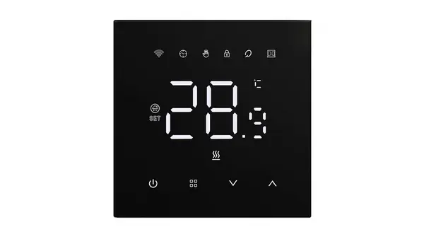 Termostat inteligent pentru centrala pe gaz Avatto WT410-BH-3A-B, WiFi, Tuya Smart Life, compatibil cu Alexa si Google Home, 3A, negru