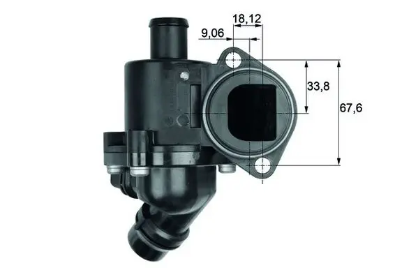 Termostat lichid racire (100 C, in carcasa) potrivit AUDI A4 B6, A4 B7, A6 C5; VW PASSAT B5.5 1.8-3.2 11.00-03.09