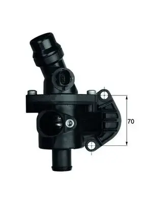 Termostat lichid racire (109 C, in carcasa) potrivit AUDI A3; SEAT ALTEA, LEON, TOLEDO III; SKODA OCTAVIA II; VW GOLF PLUS V, GOLF V, JETTA III, PASSAT B6, TOURAN 2.0 05.03-11.10