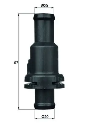 Termostat lichid racire (75 C, in carcasa) potrivit AUDI Q3, TT; SEAT ALHAMBRA, ALTEA XL, LEON; SKODA OCTAVIA II, OCTAVIA IV, SUPERB II; VW BEETLE, CC B7, EOS, GOLF PLUS V, GOLF V 1.4-3.2 02.04-