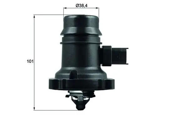 Termostat lichid racire (80 C, in carcasa) potrivit CHEVROLET VOLT; OPEL AMPERA 1.4H 11.11-