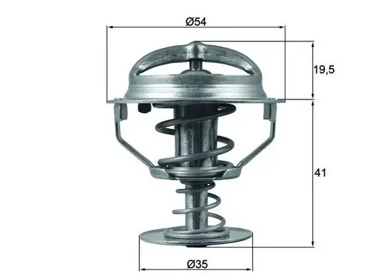 Termostat lichid racire (82 C) potrivit FORD FIESTA IV, FIESTA V, FUSION, KA, STREET KA 1.3 1.6 09.96-11.08