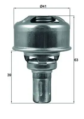 Termostat lichid racire (86 C) potrivit DACIA 1210, 1307, 1309, NOVA; RENAULT 11, 16, 17, 19 II CHAMADE, 9, CLIO I, RAPID MINIVAN, RODEO 5 1.0-1.6 09.65-03.03