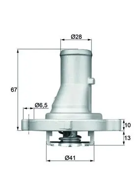 Termostat lichid racire (87 C) potrivit FIAT 126, CINQUECENTO, DOBLO, DOBLO MINIVAN, PALIO, PANDA, PANDA HATCHBACK, PUNTO, PUNTO HATCHBACK, SEICENTO 600, SIENA, STILO, STRADA 0.6-1.4 07.77-