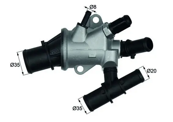 Termostat lichid racire (88 C, in carcasa) potrivit FIAT MULTIPLA 1.9D 09.00-06.10