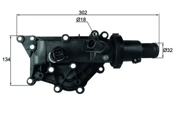 Termostat lichid racire (89 C, in carcasa) potrivit RENAULT CLIO III, MEGANE, MEGANE II, MEGANE III, MEGANE II KOMBI, MODUS, SCENIC II, TWINGO II, WIND 1.4-1.6LPG 09.03-