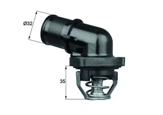 Termostat lichid racire (89 C) potrivit CITROEN BERLINGO, BERLINGO MINIVAN, C2, C2 ENTERPRISE, C3 I, C3 PLURIEL, JUMPER I, NEMO, NEMO MINIVAN, SAXO, XSARA; FIAT DUCATO, FIORINO 1.1-2.8D 04.93-
