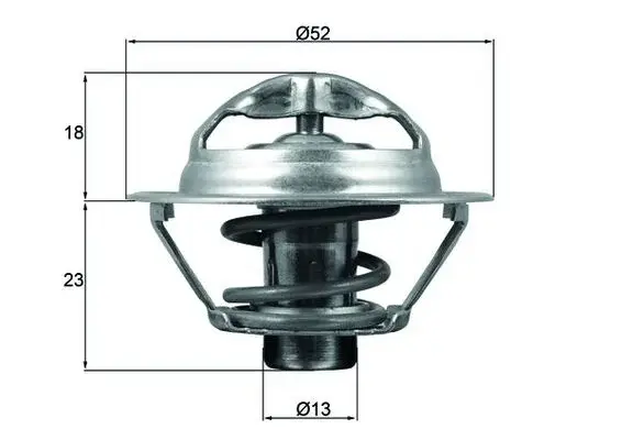 Termostat lichid racire (95 C) potrivit NISSAN JUKE, MICRA IV, NOTE, PRIMERA, QASHQAI I, TIIDA, X-TRAIL I, X-TRAIL II; RENAULT CLIO III, CLIO IV, FLUENCE, GRAND SCENIC III 1.2-2.5 07.01-