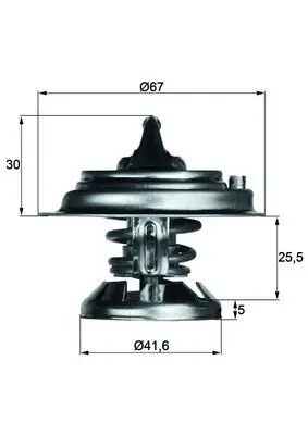 Termostat, lichid racire MAHLE TX 29 80D