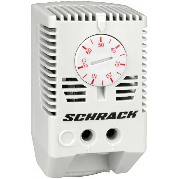 Termostat pentru incalzirea dulapurilor, 1NI, comutator rosu Schrack IUK08565