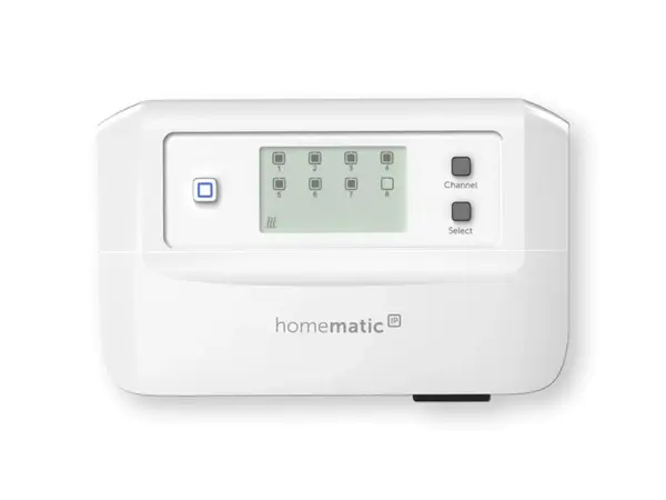 Termostat pentru incalzirea in pardoseala, 8 canale, 230 V / 50 Hz, aplicatie mobila, Homematic HmIP-FALMOT-C8