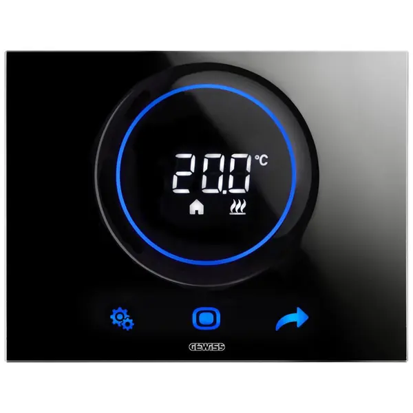 Termostat Termo Ice Wi-Fi PT( aplicat ) Gewiss Chorus GW16970CN, negru