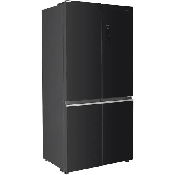 TESLA Frigider Side By Side Tesla RM4700FHBE, 466 L, Clasa E, Total No Frost, Inverter, Metal Cooling, Multi Air Flow, Control electronic, 180 cm, Negru