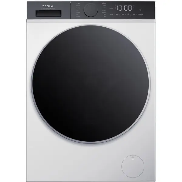 TESLA Masina de spalat rufe Tesla WF91480T, 9 kg, 1400 RPM, Clasa A, Inverter, Steam, Smart, Control Touch, LED, Alb