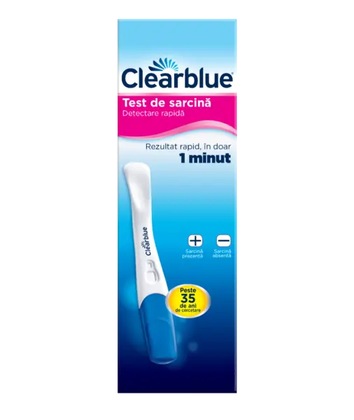 Test de sarcina detectare rapida, 1 bucata, Clearblue