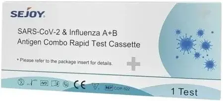 Test rapid COMBO Gripa A+B si Covid, Sejoy, 1 test/cutie