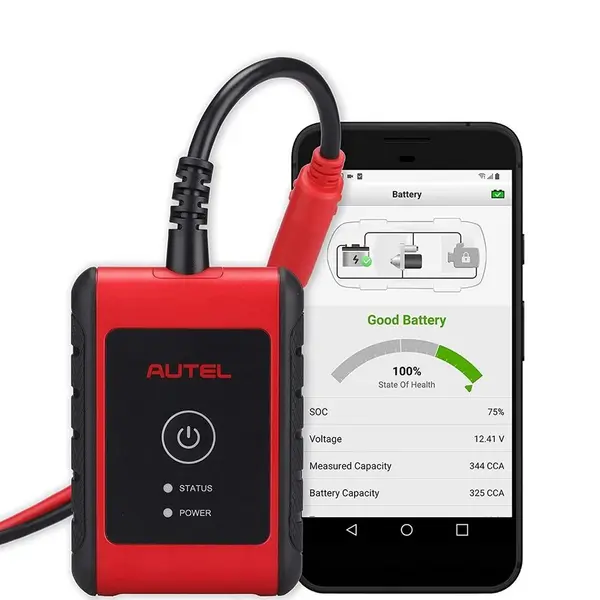 Tester Baterii Auto Profesional Autel MaxiBAS BT506 - 12V/24V cu Bluetooth, Diagnostic Baterie, Alternator, Sistem Pornire si Analiza Sistem Electric