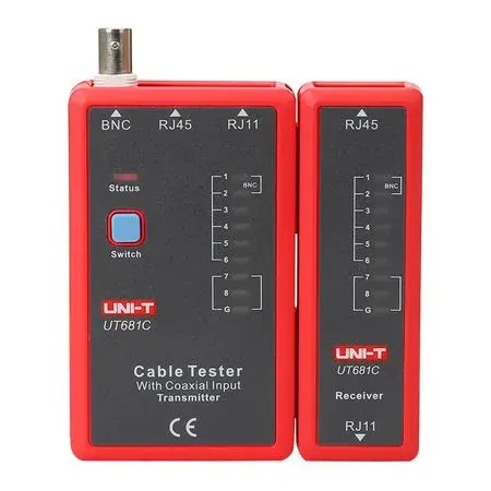 Tester Cabluri Uni-T UT681C, Ethernet RJ45 RJ11 BNC HDMI, Scurtcircuit Circuit Deschis Incrucisate