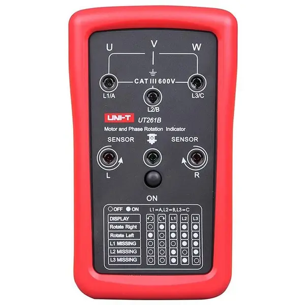 Tester de secventa a fazelor in serie si de rotatie al motorului PHASE-UT261B-UNIT