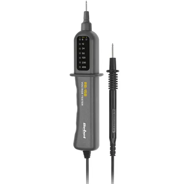 Tester de tensiune AC/DC: 6 V - 400 V Rebel MIE-RB-15B