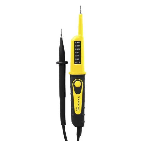 Tester de tensiune Trotec BE17, Afisaj LED, Recunoastere automata, Protectie tip IP64, Masurare bipolara cu contact