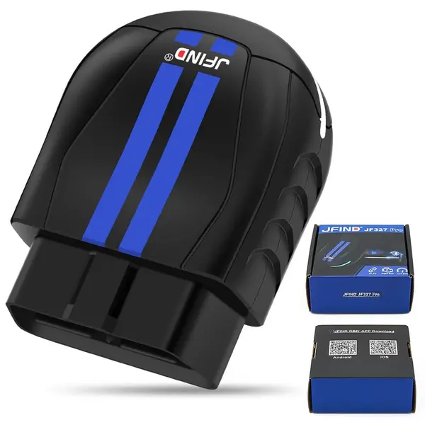 Tester diagnoza auto OBD2 JFIND JF327 Pro cu Bluetooth 5.0, citire si stergere coduri eroare, live data, aplicatie Android iOS