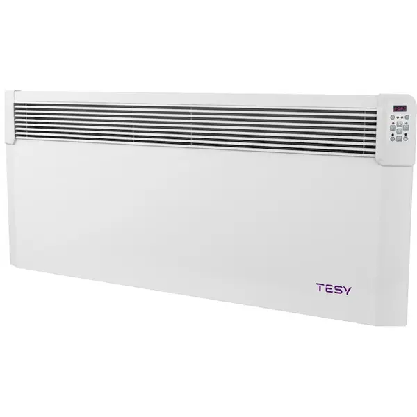 TESY Convector de perete TESY CONVECO CN04250 EIS, Putere 2500 W, Control electronic, Sleep mode, Design slim, Alb