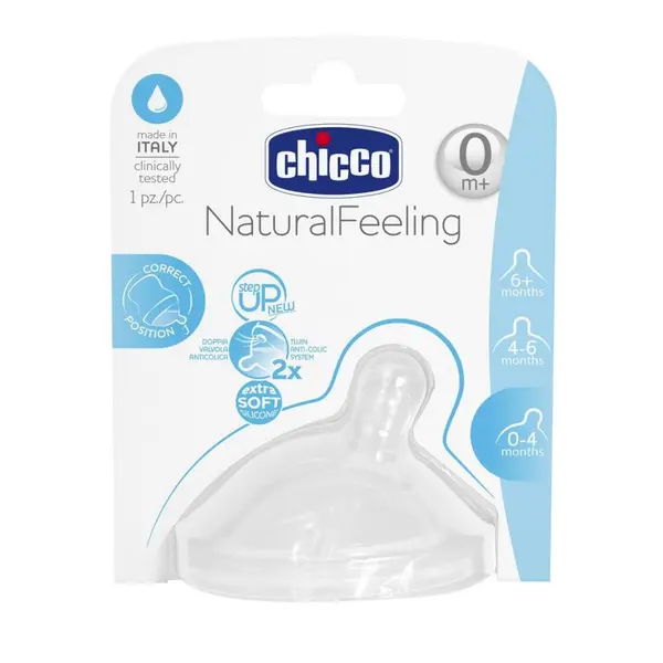Tetina Chicco STEP UP, 0luni+, flux normal