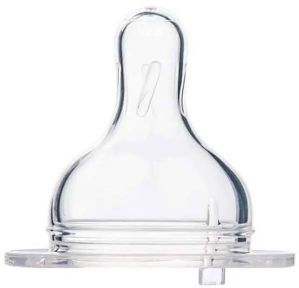Tetina din silicon pentru sticla cu gat larg Canpol - EasyStart, medium, 6 luni+