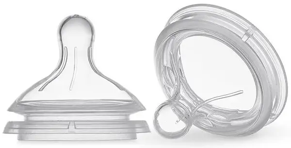 Tetină din silicon Wee Baby - Naturala, 0-6 luni