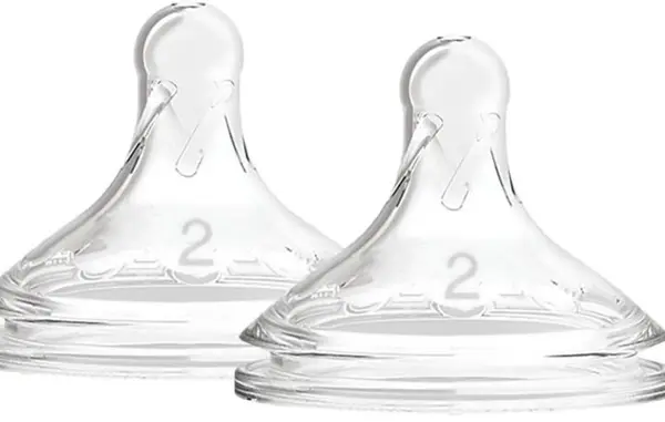 Tetine pentru biberoane Dr. Brown's Wide-Neck Options+, 2 bucăți, 3m.+
