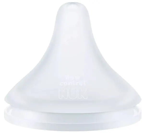 Tetine pentru biberon din silicon NUK Perfect Match - Flow control, 6 luni+, 2 buc