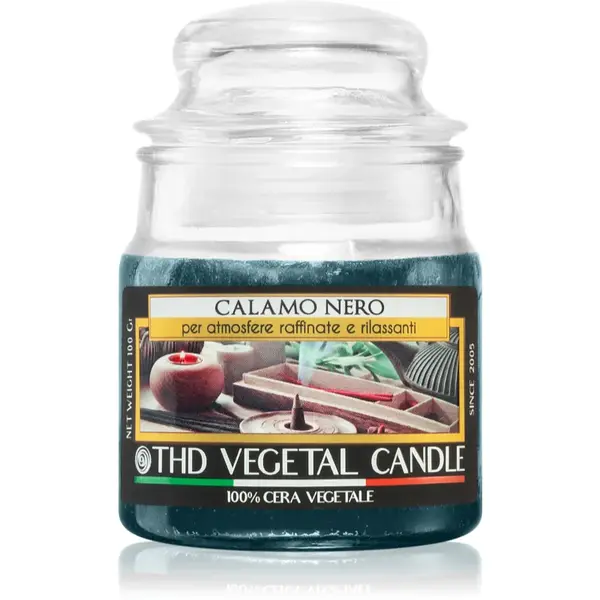 THD Italian Luxury Calamo Nero lumânare parfumată 100 g