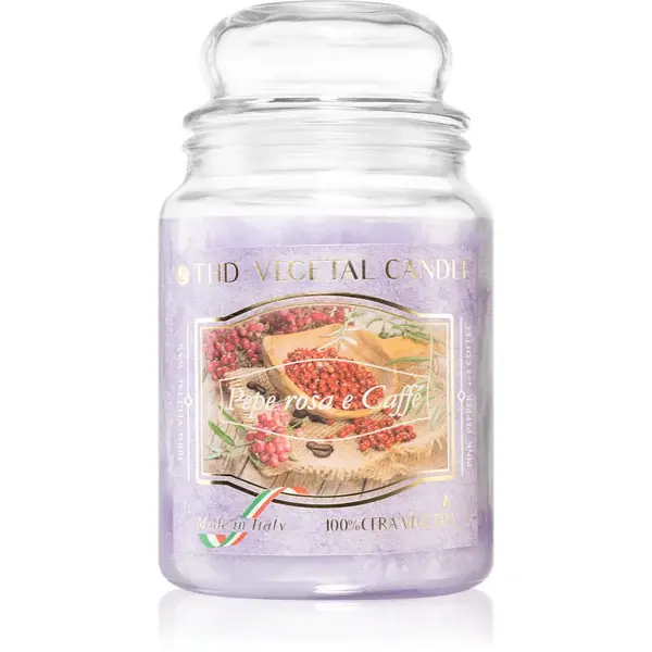 THD Vegetal Pepe Rosa E Caffe lumânare parfumată 600 g