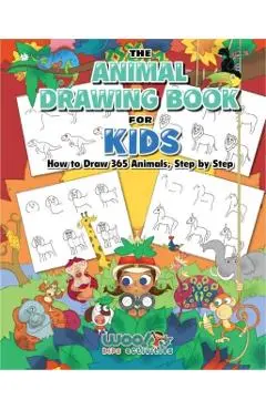 The Animal Drawing Book for Kids: How to Draw 365 Animals Step by Step (Art for Kids) - Woo! Jr. Kids Activities