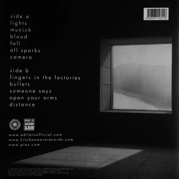The Back Room - Vinyl | Editors