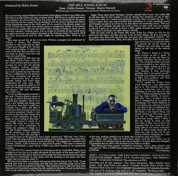 The Bill Evans Album - Vinyl | Bill Evans