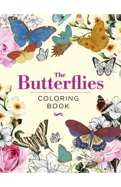 The Butterflies Coloring Book: Hardback Gift Edition - Peter Gray