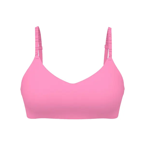 The coolbra™ lightly lined wireless plunge bralette - pink sugar M