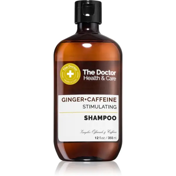The Doctor Ginger + Caffeine Stimulating sampon de întărire pentru părul subtiat cu tendința de a cădea cu cafeina 355 ml