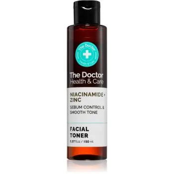 The Doctor Niacinamide + Zinc Sebum Control & Smooth Tone tonic pentru curățare, cu efect de matifiere