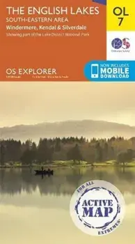 The English Lakes South-Eastern Area. Windermere, Kendal & Silverdale, Sheet Map/***