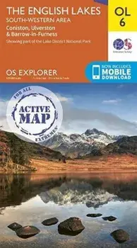 The English Lakes South-Western Area. Coniston, Ulverston & Barrow-in-Furness, Sheet Map/***