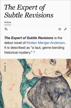 The Expert of Subtle Revisions. A Novel, Hardback/Kirsten Menger-Anderson