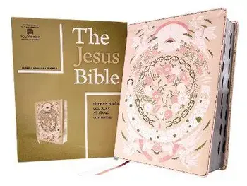 The Jesus Bible Artist Edition, ESV, Leathersoft, Peach Floral, Thumb Indexed/***