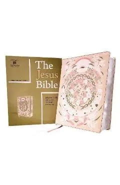 The Jesus Bible Artist Edition, Esv, Leathersoft, Peach Floral - Passion Publishing