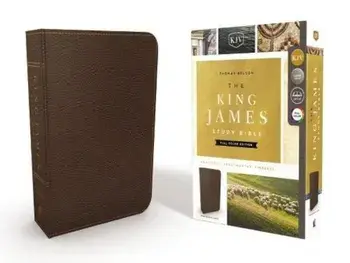 The King James Study Bible, Bonded Leather, Brown, Full-Color Edition, Hardcover/Thomas Nelson