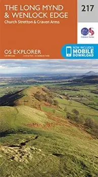 The Long Mynd & Wenlock Edge. Church Stretton & Craven Arms, Sheet Map/***
